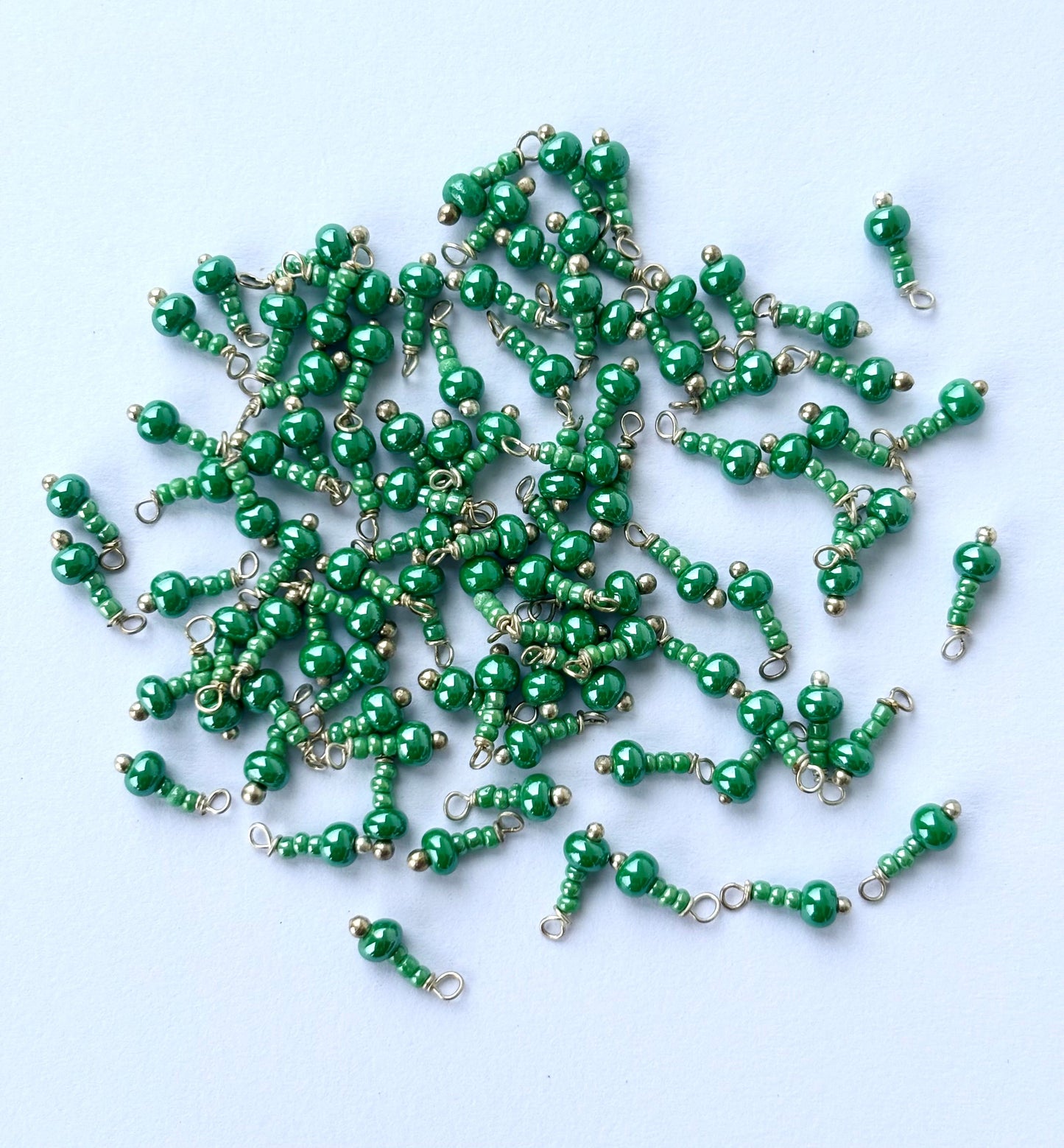 Seed Bead Wild Fern Bead Charms