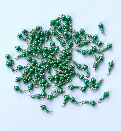Seed Bead Wild Fern Bead Charms
