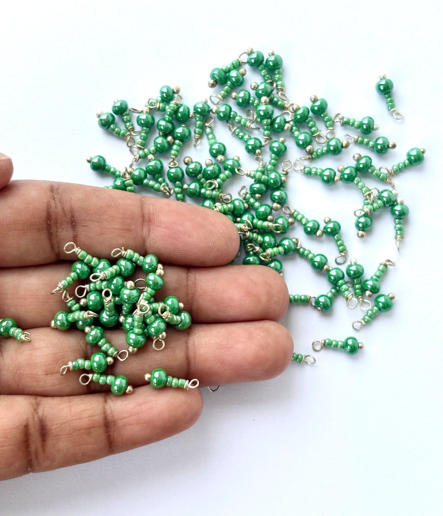 Seed Bead Wild Fern Bead Charms