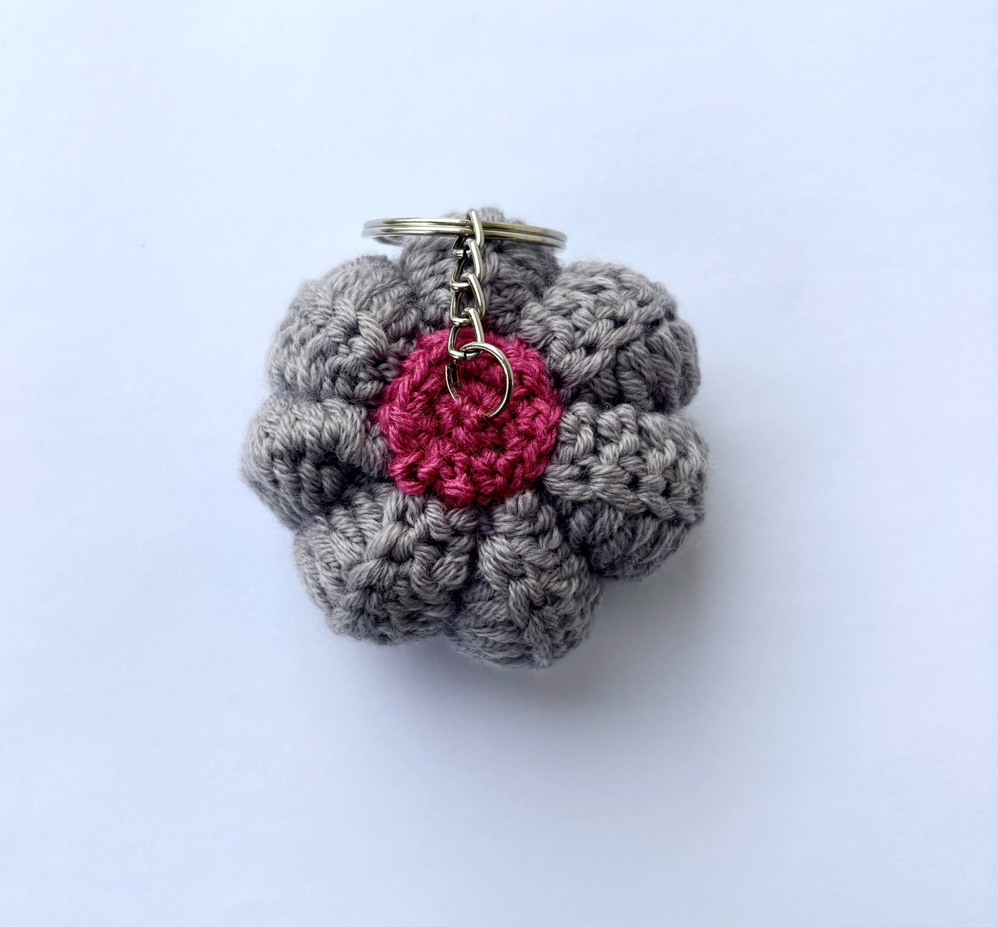 Handmade Crochet Pumpkin Keychain