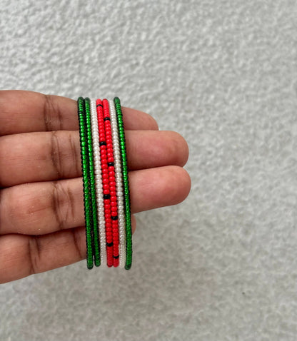 Watermelon Seed Bead Wrap Bracelet