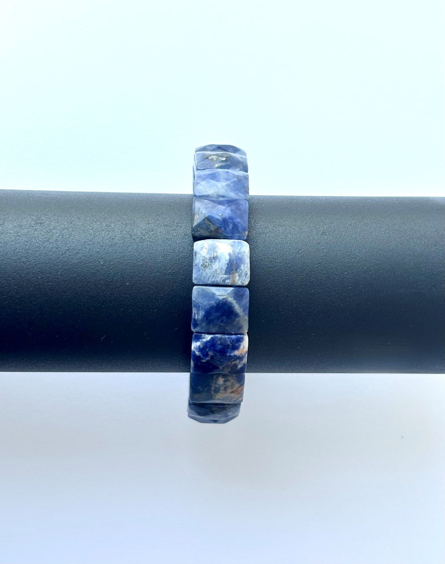 Natural Lapis Lazuli Faceted Bracelet