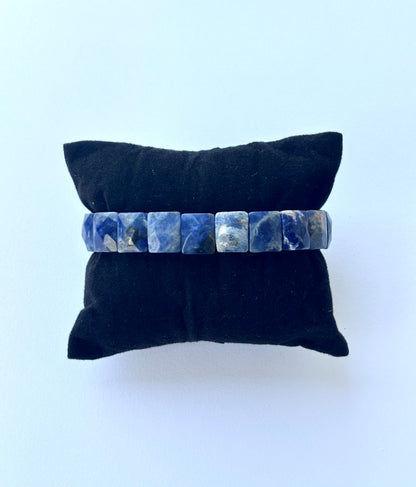 Natural Lapis Lazuli Faceted Bracelet