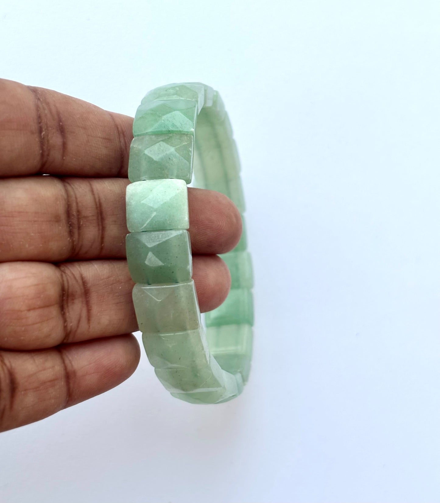 Natural Green Aventurine Rectangle Bracelet