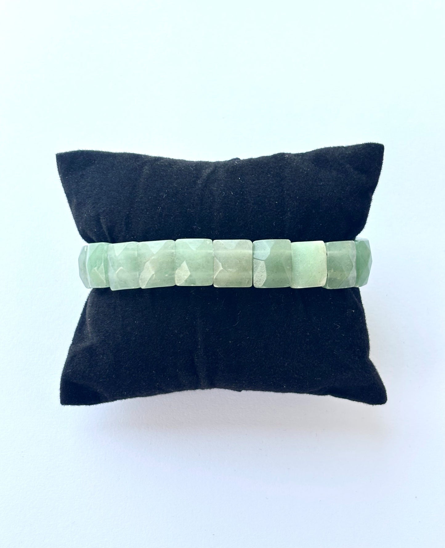 Natural Green Aventurine Rectangle Bracelet