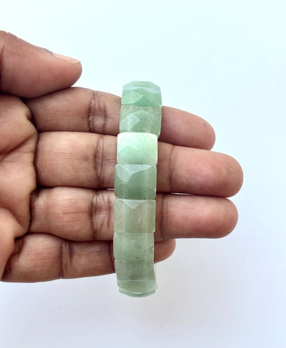 Natural Green Aventurine Rectangle Bracelet