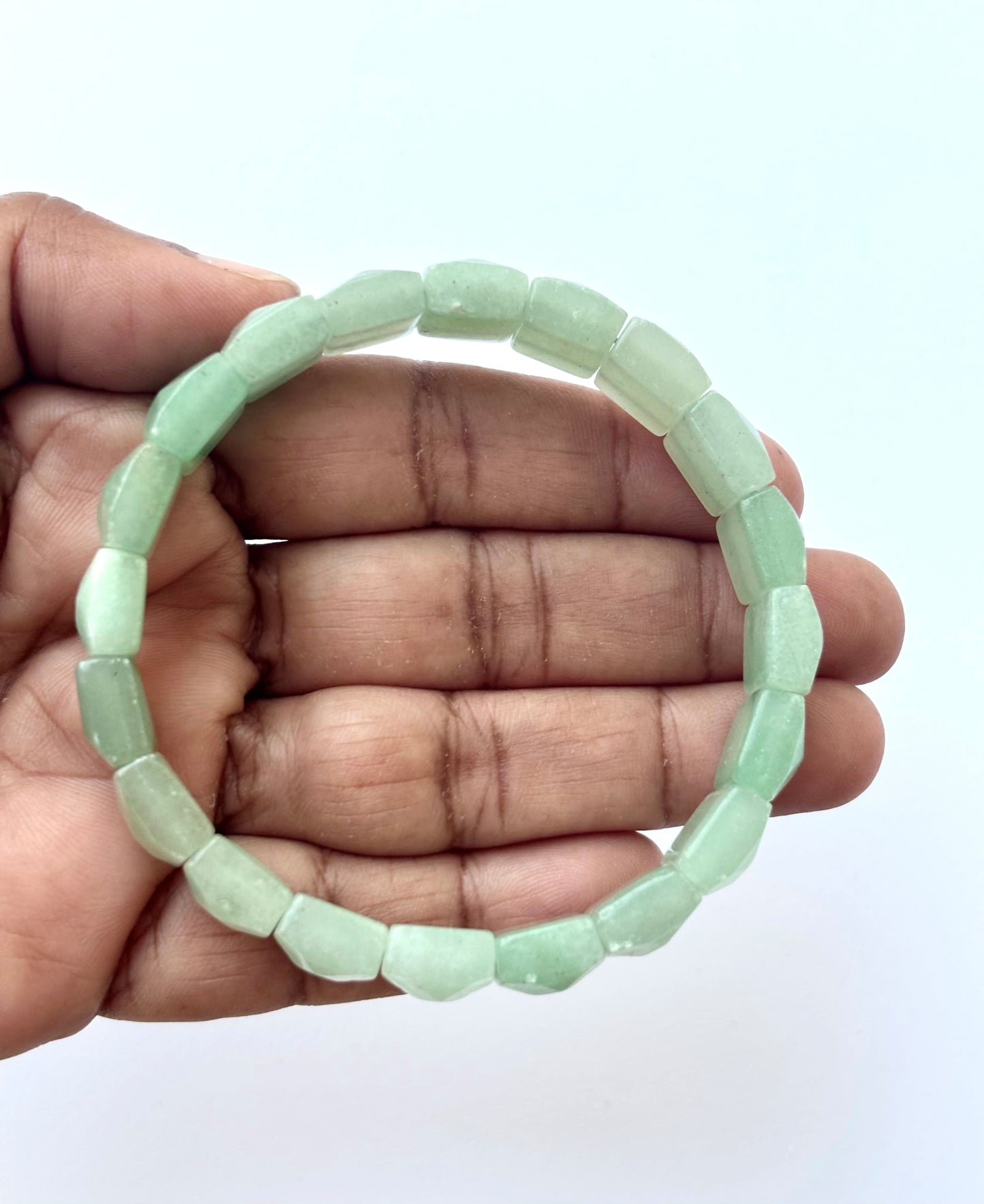 Natural Green Aventurine Rectangle Bracelet