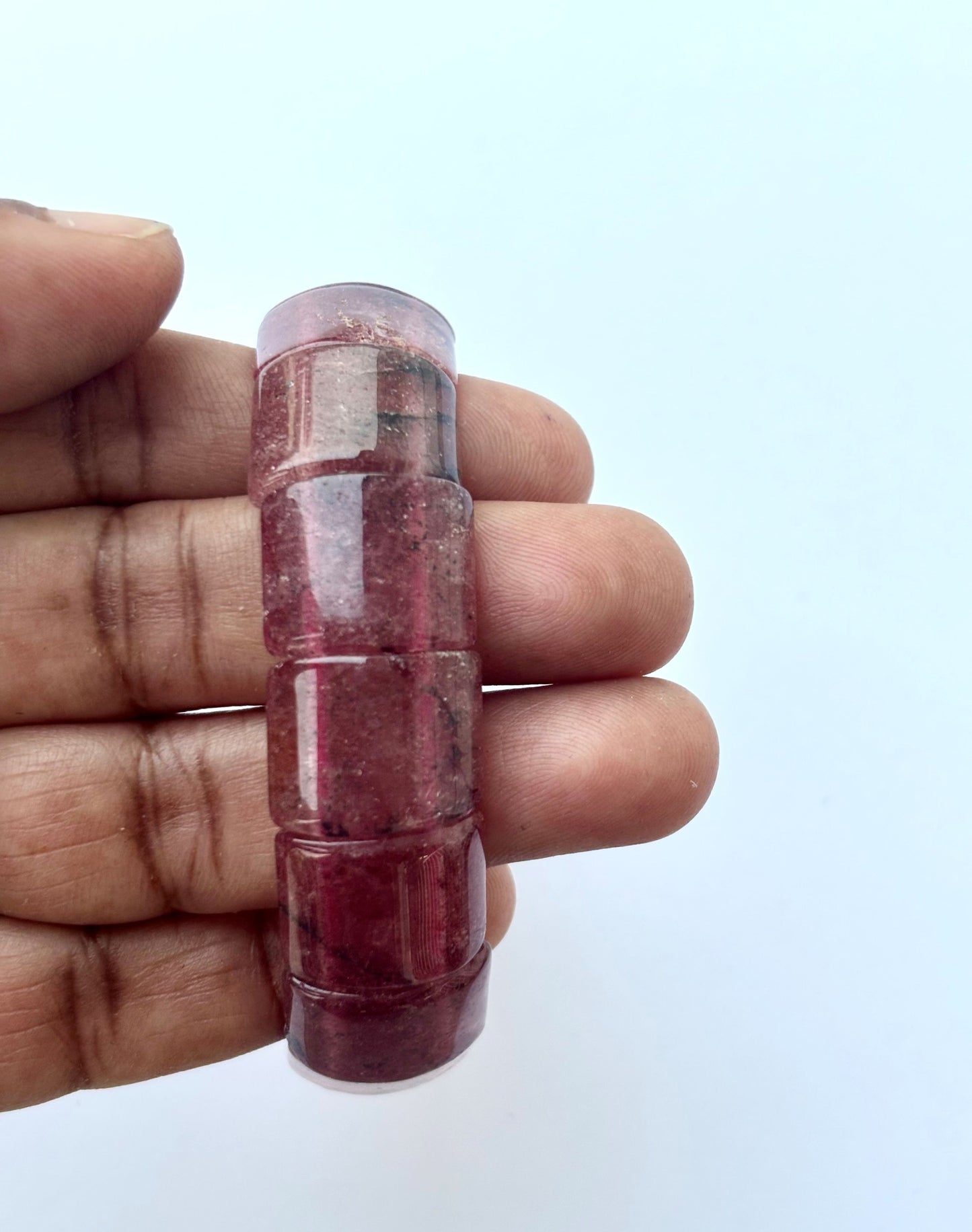 Natural Strawberry Quartz Bead Bracelet