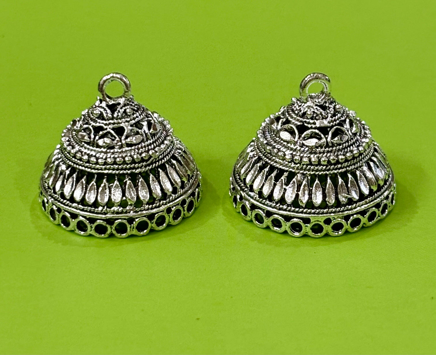Antique Silver Jhumka Base