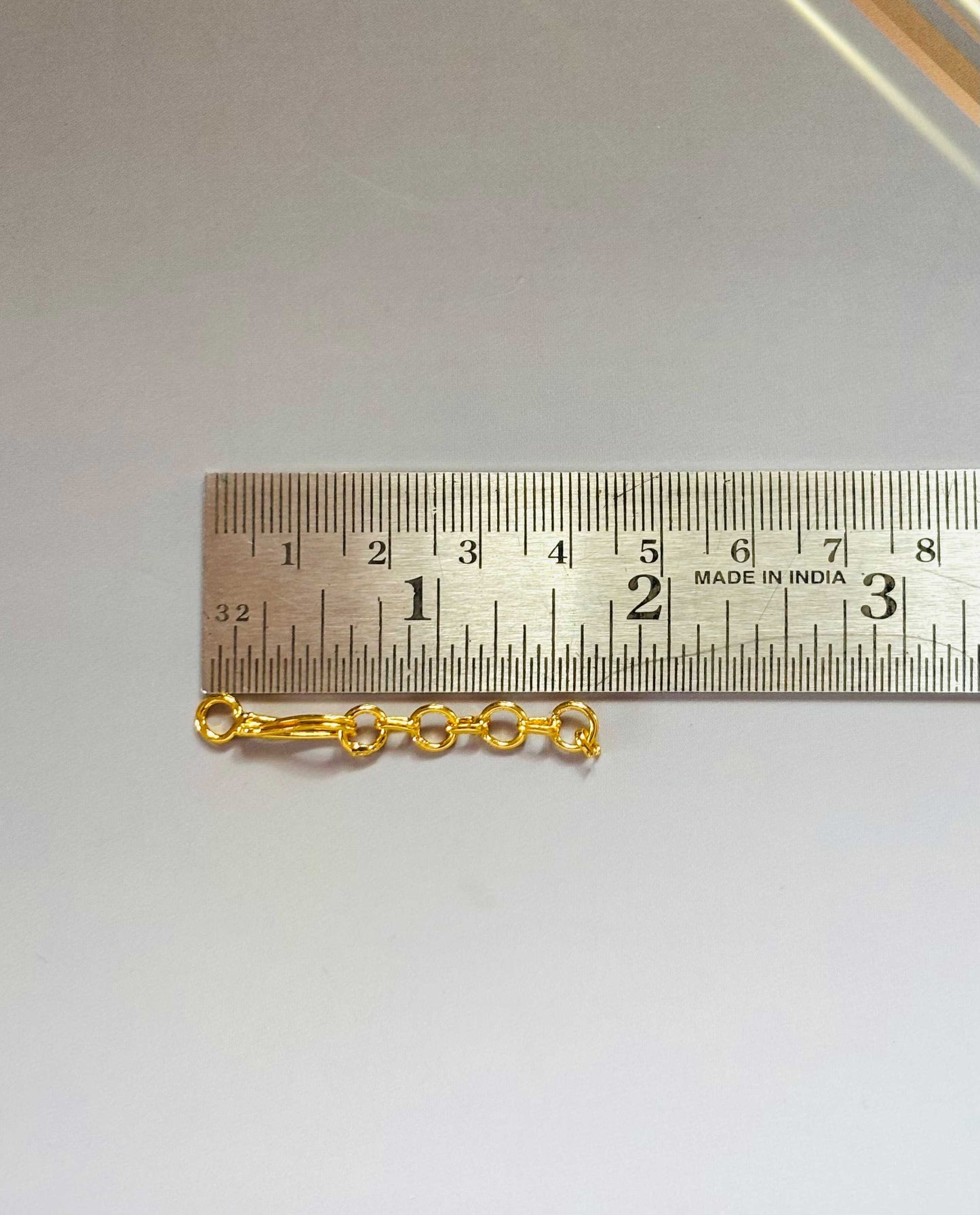 Mini Gold Tone Short Link Extension Chain