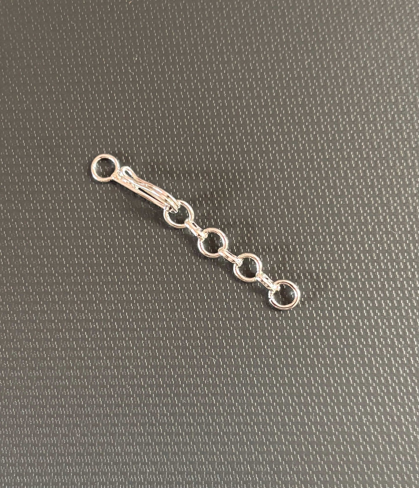Silver Tone Mini Short Link Extension Chain
