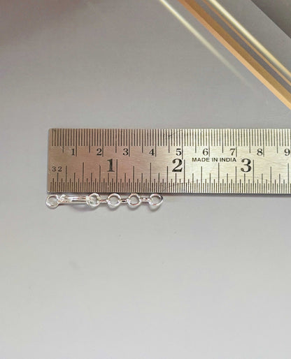 Silver Tone Mini Short Link Extension Chain