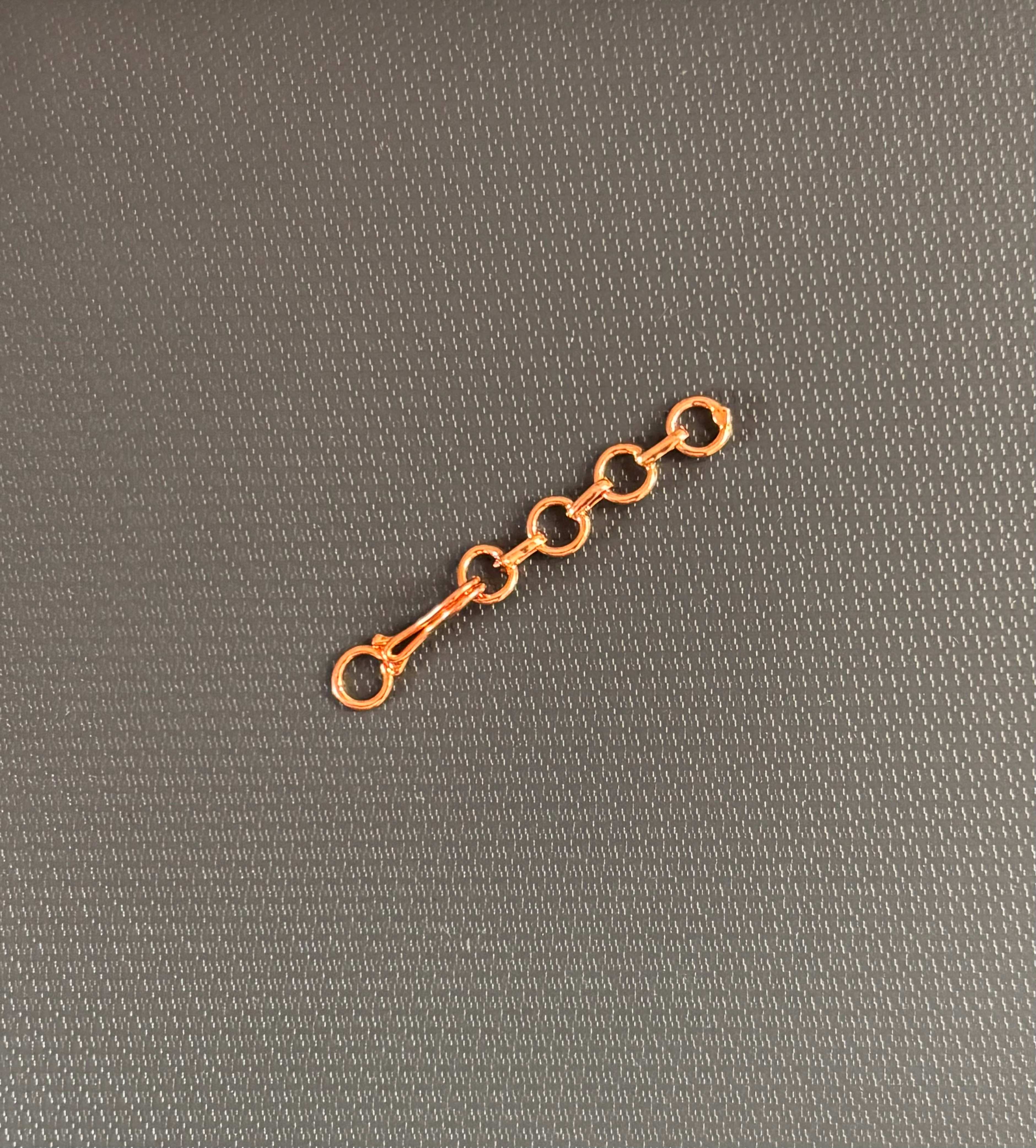 Copper Tone Mini Short Link Extension Chain