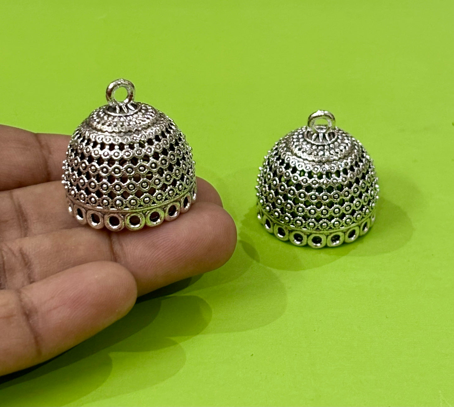 Intricate Metal Jhumka Base
