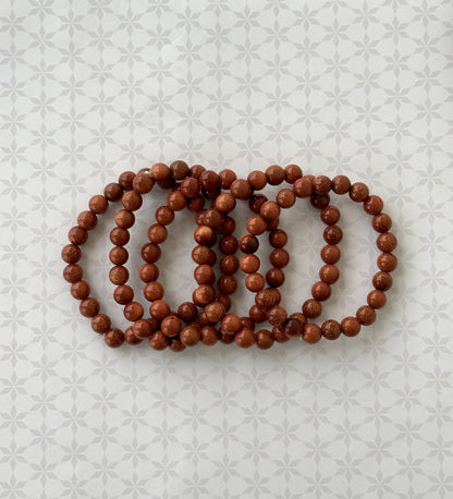 Sparkling Brown Goldstone Bracelet - Sale