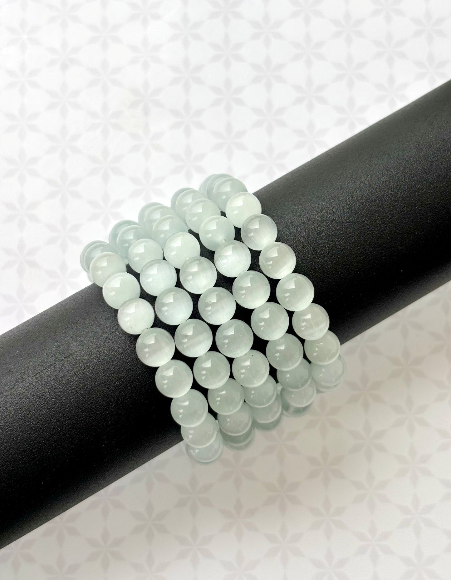 Pale Green Cat's Eye Bracelet