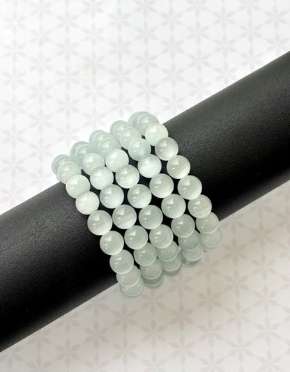 Pale Green Cat's Eye Bracelet