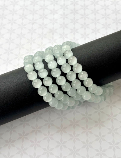 Pale Green Cat's Eye Bracelet