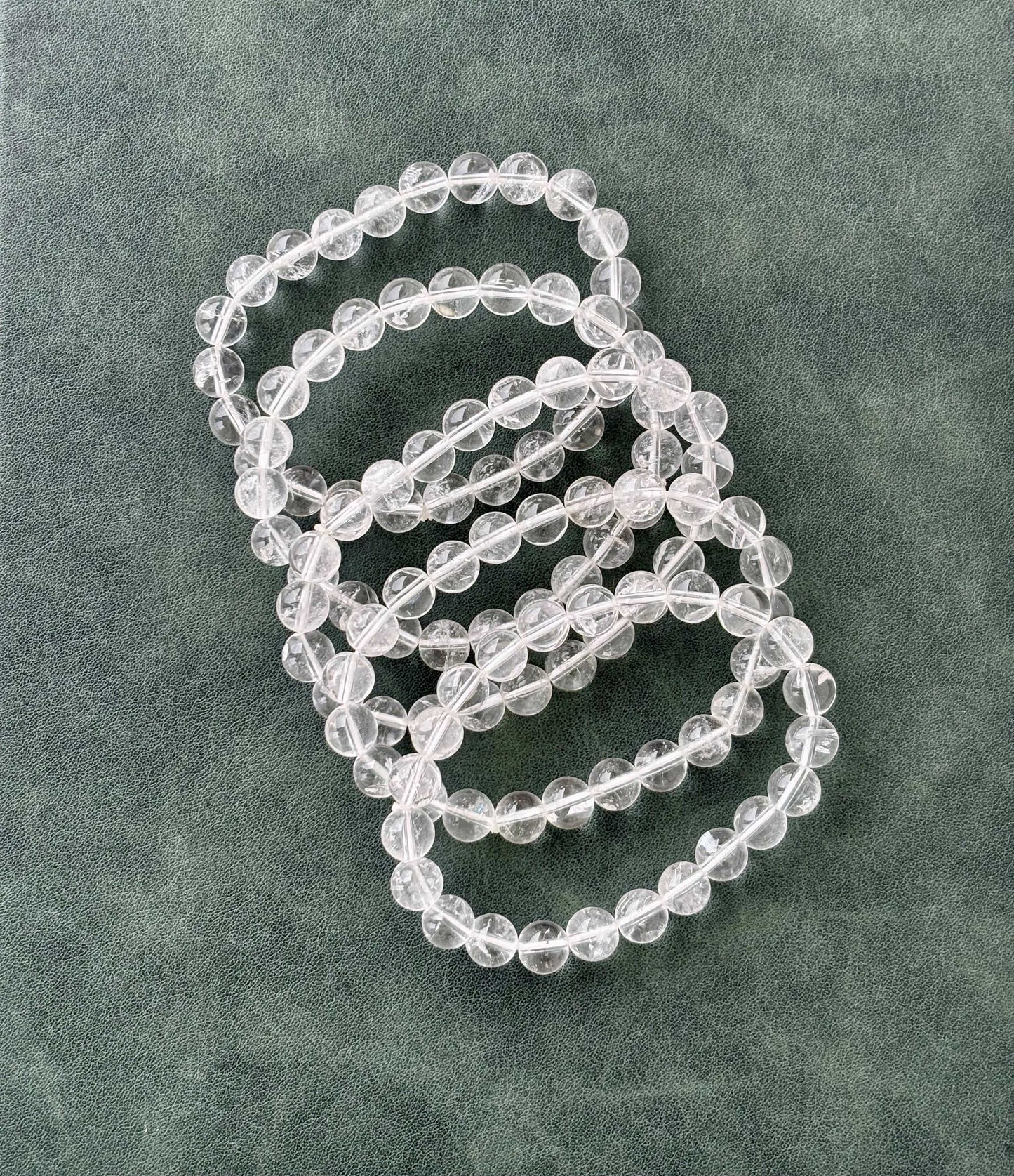 Clear Quartz Rock Crystal Bracelet