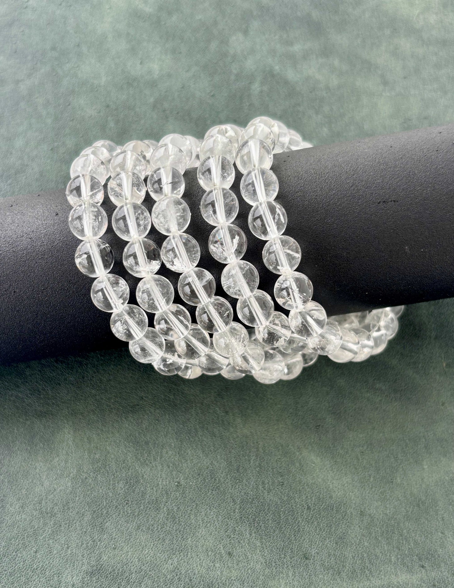 Clear Quartz Rock Crystal Bracelet