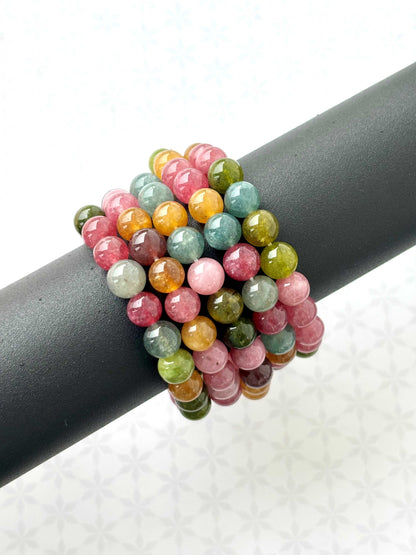 Multi-Color Tourmaline Gemstone Bracelet
