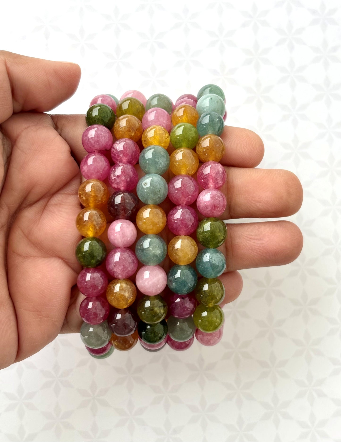 Multi-Color Tourmaline Gemstone Bracelet