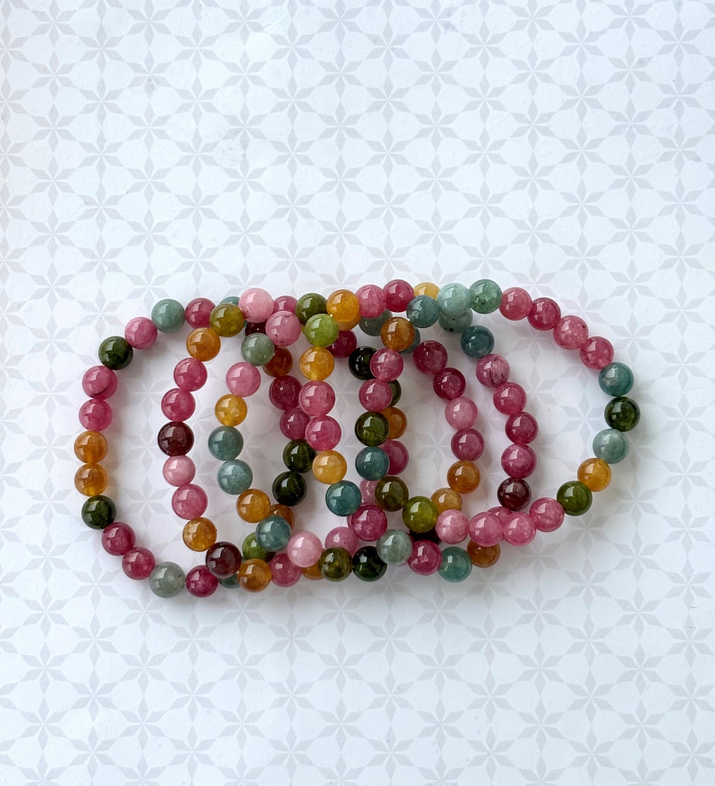 Multi-Color Tourmaline Gemstone Bracelet