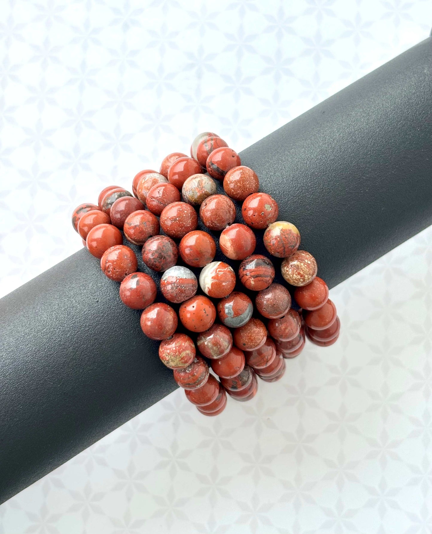 Natural Red Jasper Gemstone Bracelet