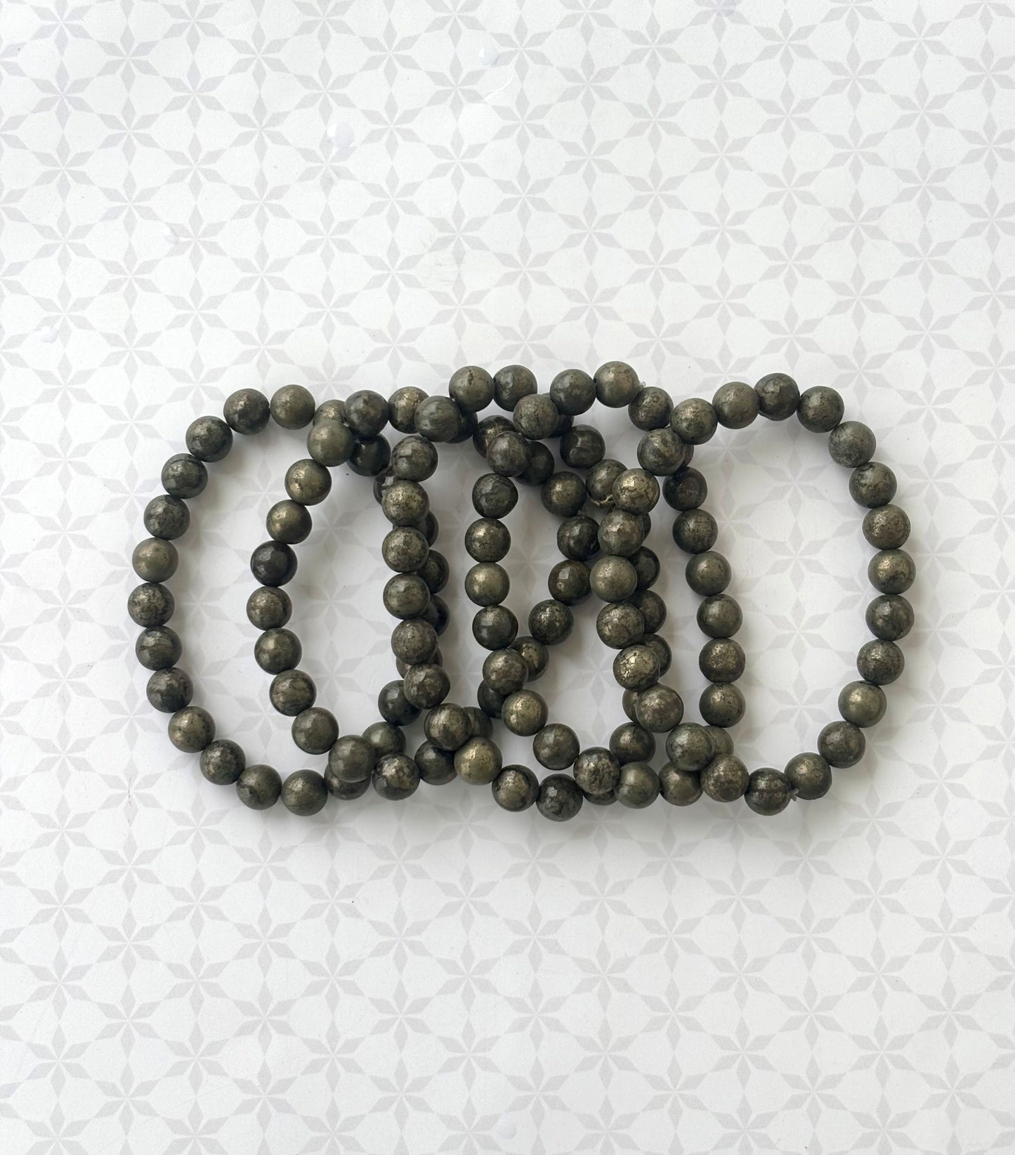 Natural Pyrite Gemstone Bracelet