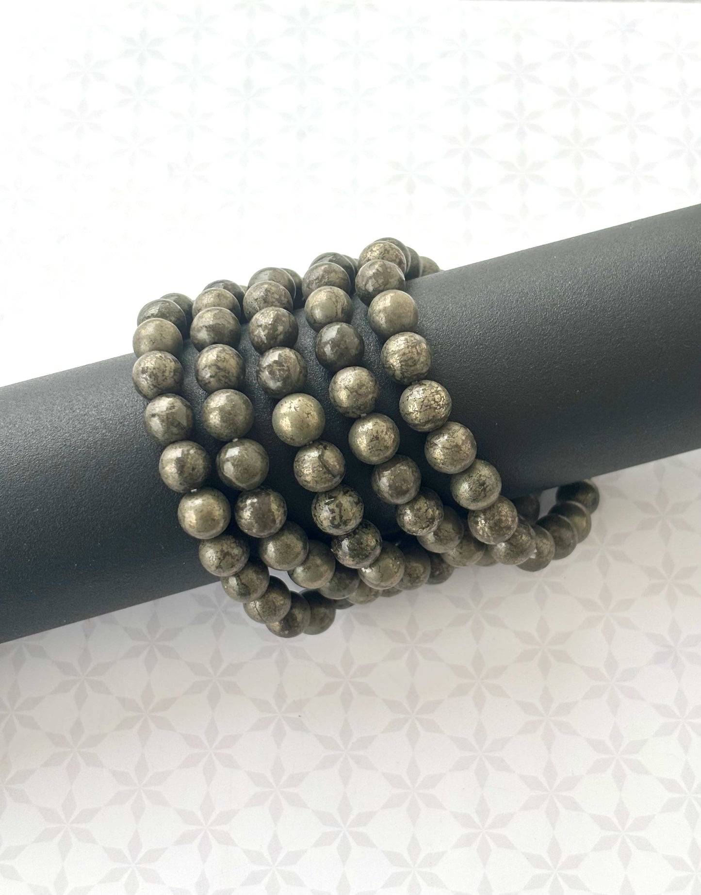 Natural Pyrite Gemstone Bracelet