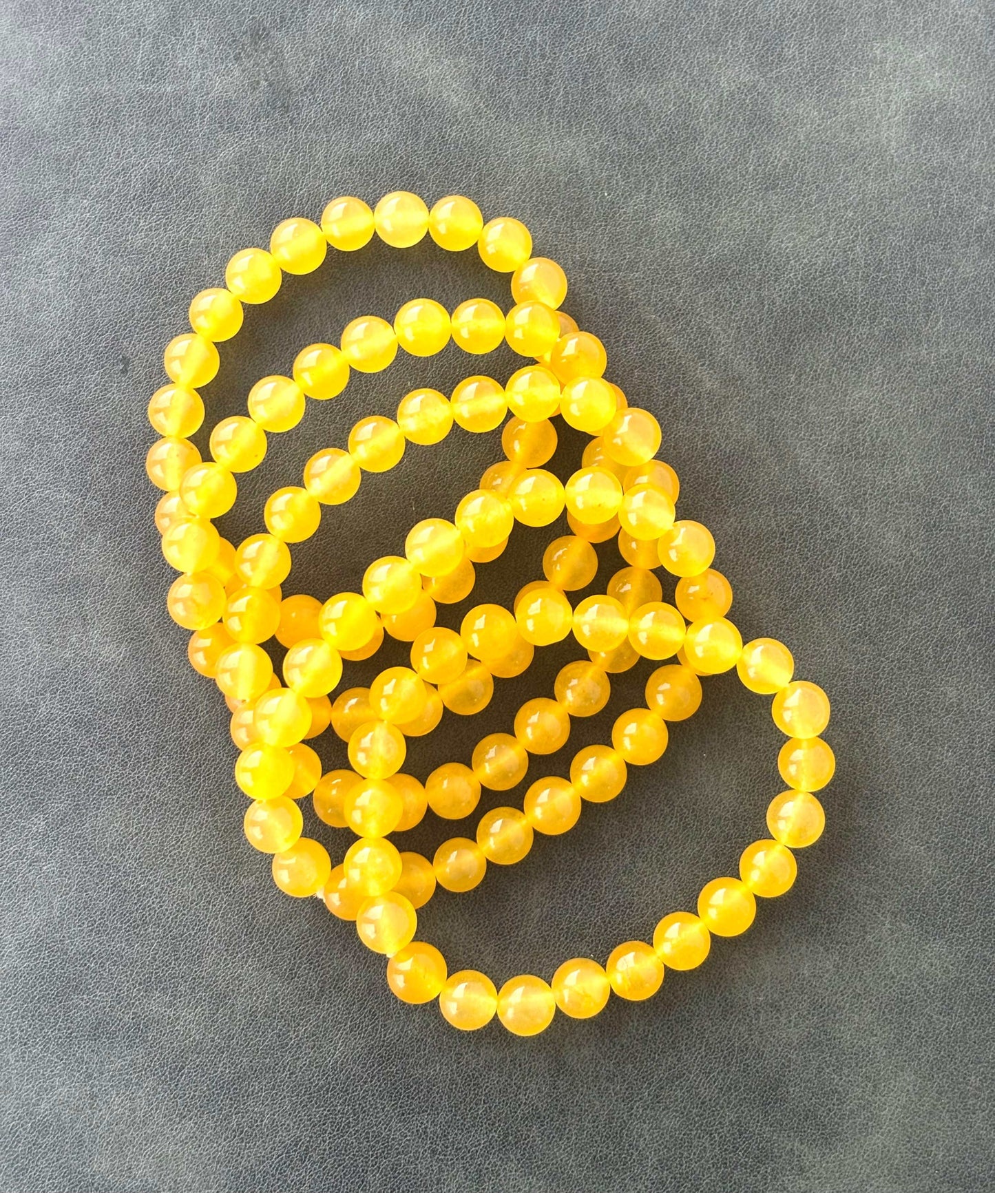 Vibrant Yellow Quartz Gemstone Bracelet