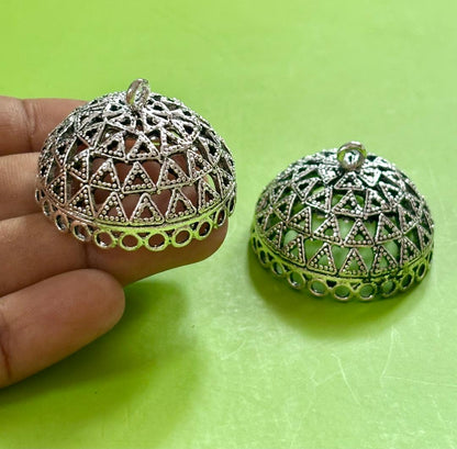 Silver Tone Jhumka Base