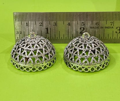Silver Tone Jhumka Base