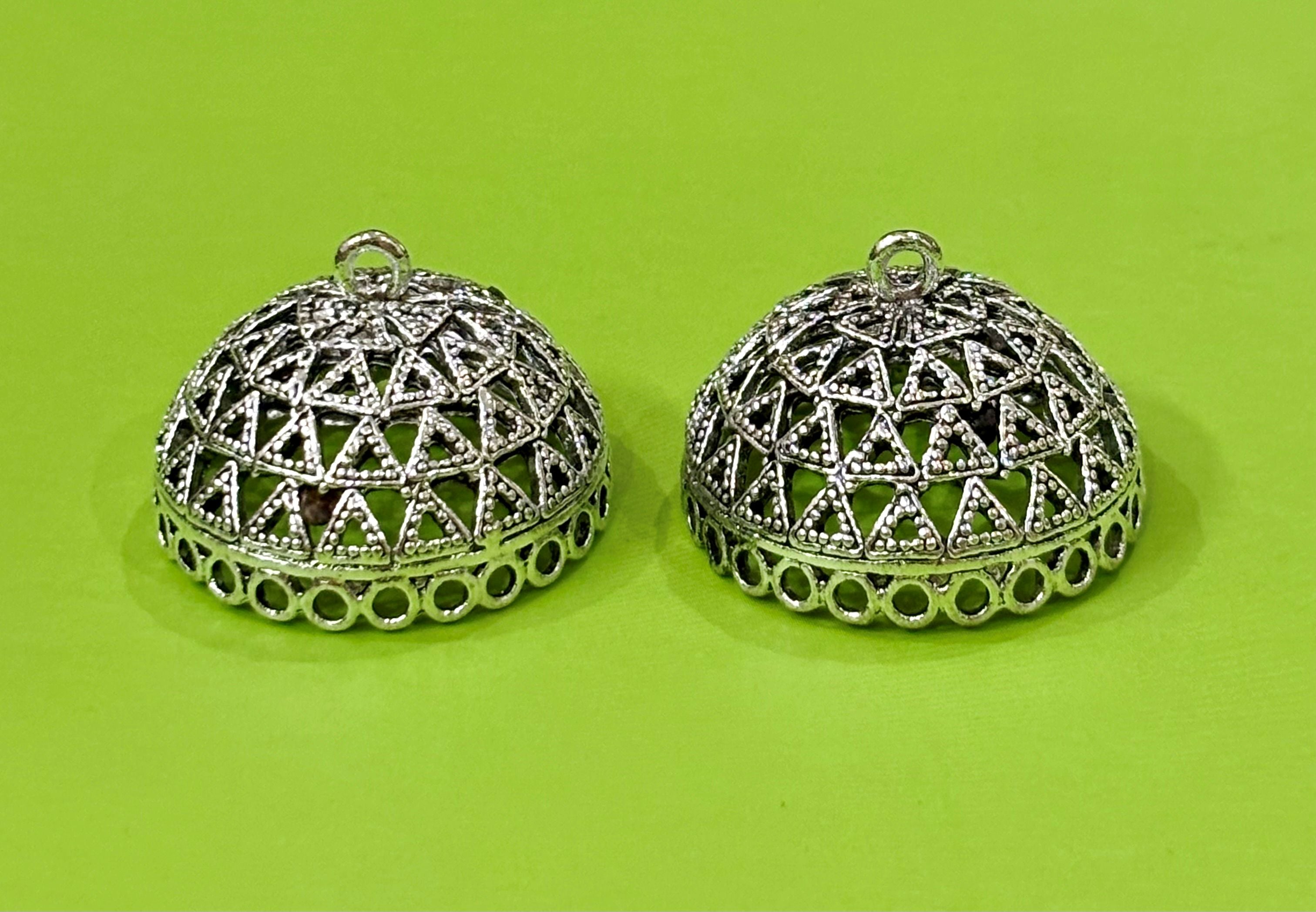 Silver Tone Jhumka Base