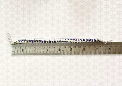 Floral Crochet Beaded Bracelet Design1