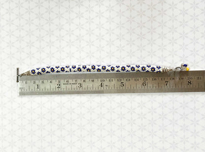 Floral Crochet Beaded Bracelet Design2