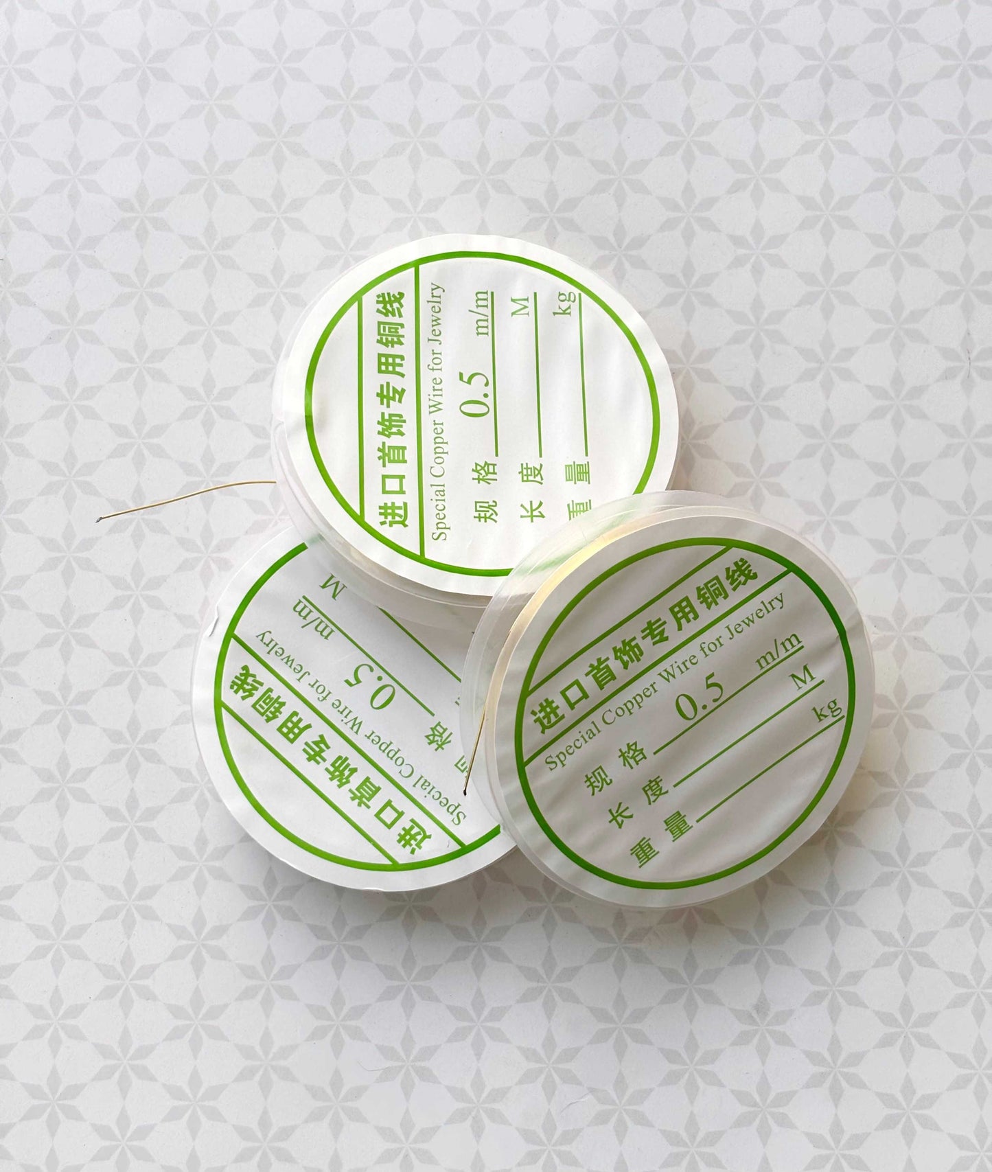 Gold Beading and Jewelry Wire Spools 0.5MM