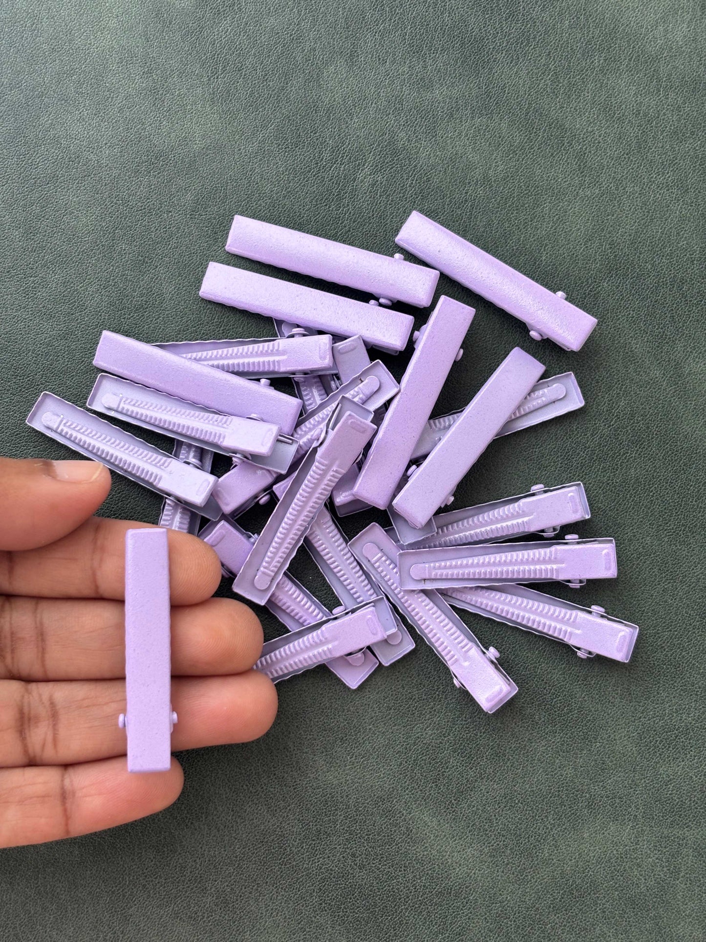 Lavender Alligator Clips