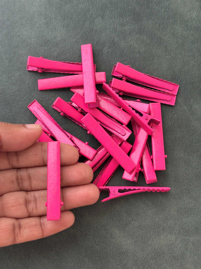 Rose Alligator Clips