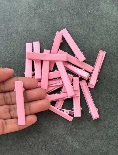 Pink Alligator Clips