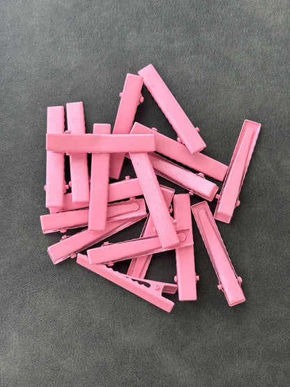 Pink Alligator Clips