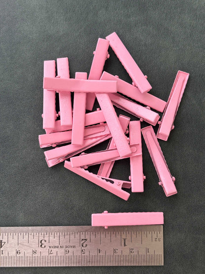 Pink Alligator Clips