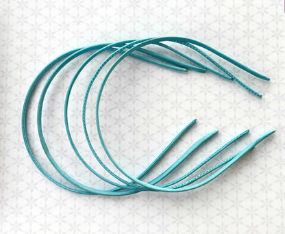 Sky Blue Satin Hairbands