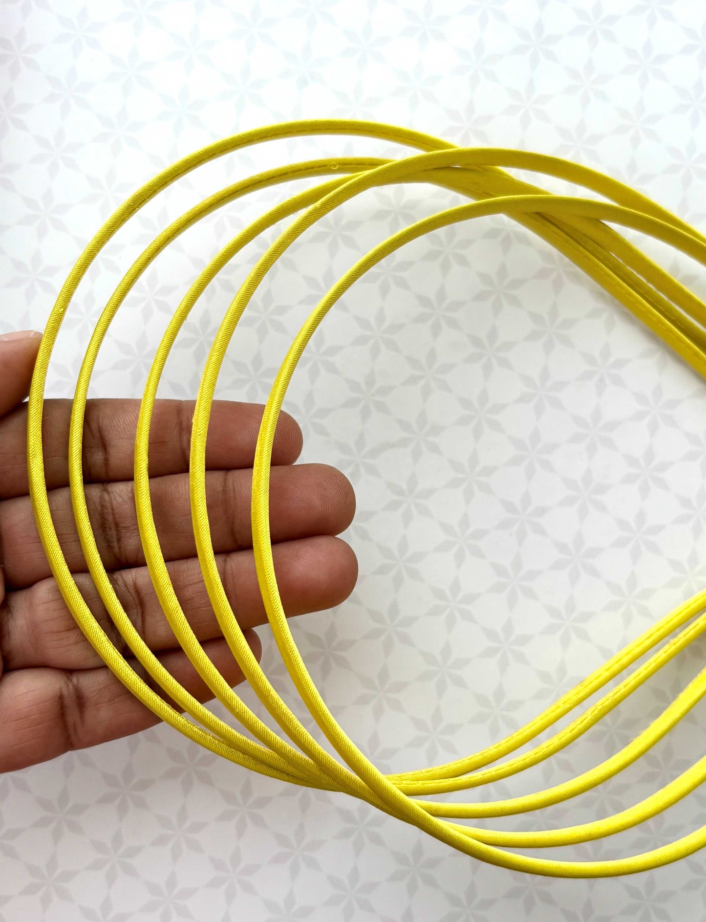 Yellow Satin Hairbands