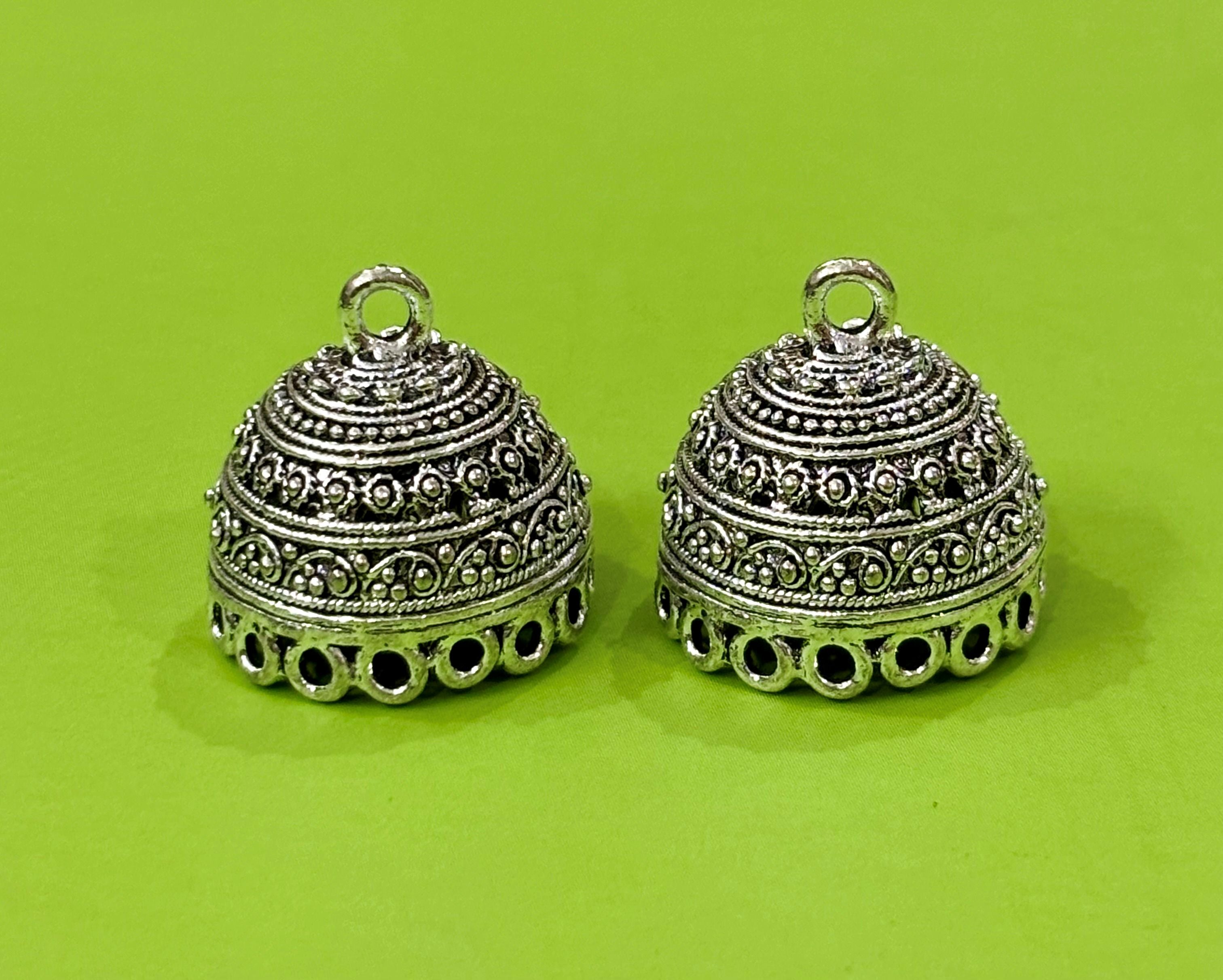 Traditional Oxidized Jhumka Dome