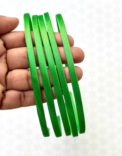 Green Satin Hairbands