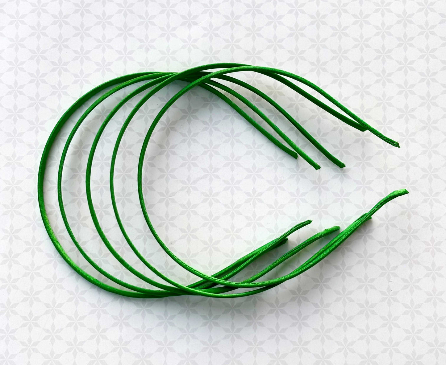 Green Satin Hairbands