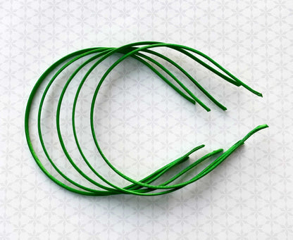 Green Satin Hairbands