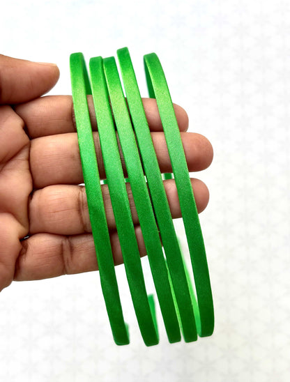 Green Satin Hairbands