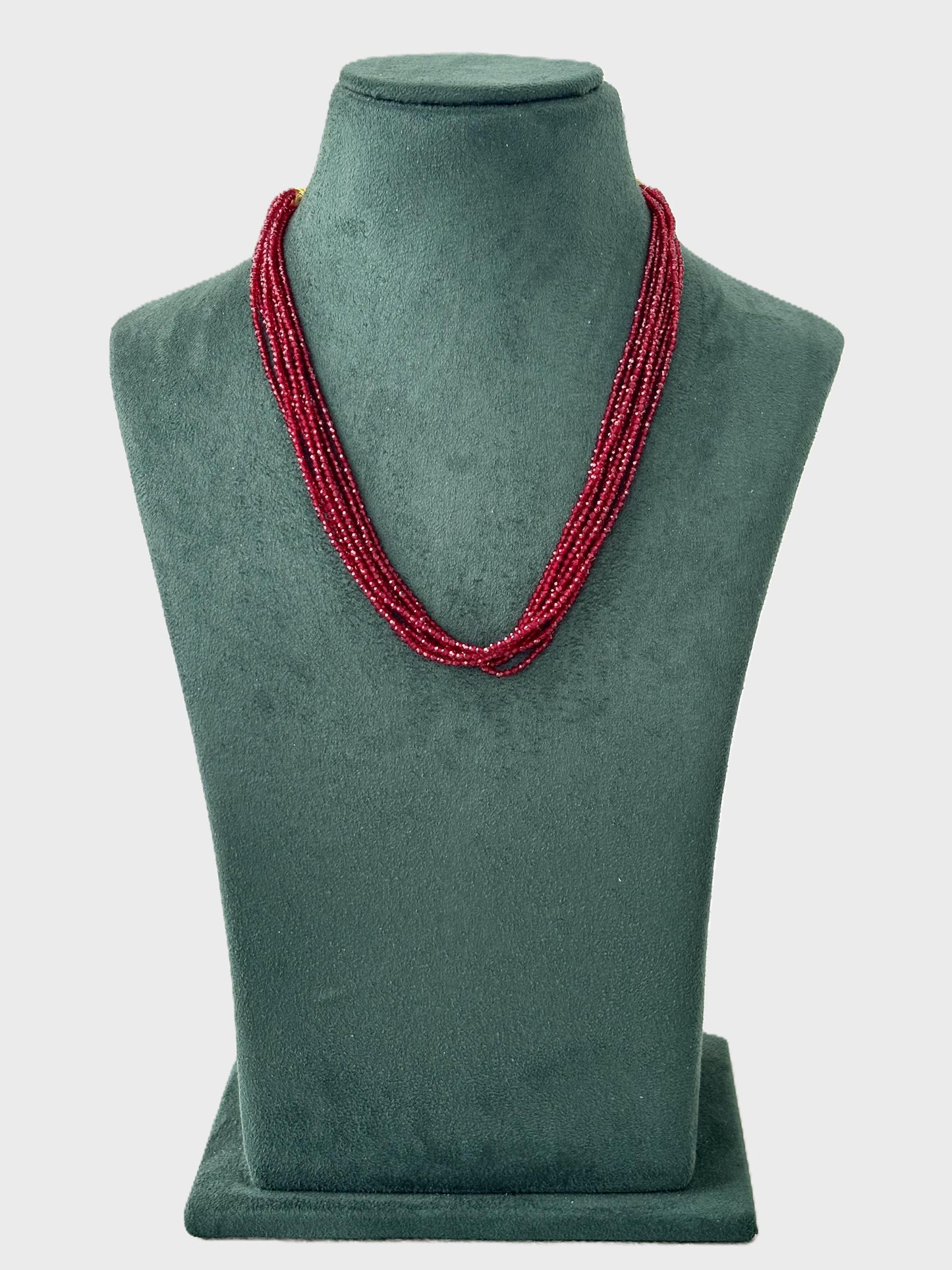 Handcrafted Red Hydro Bead Necklace
